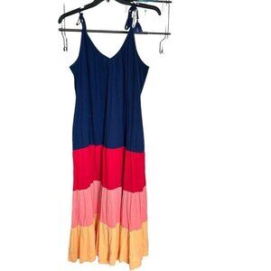 Color Block Maxi Dress